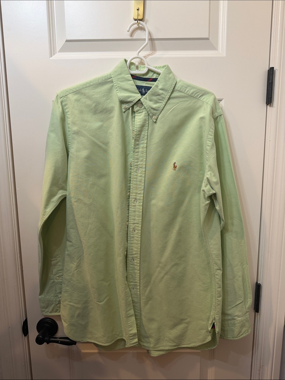 Ralph Lauren Light Green Button-Down Oxford Shirt